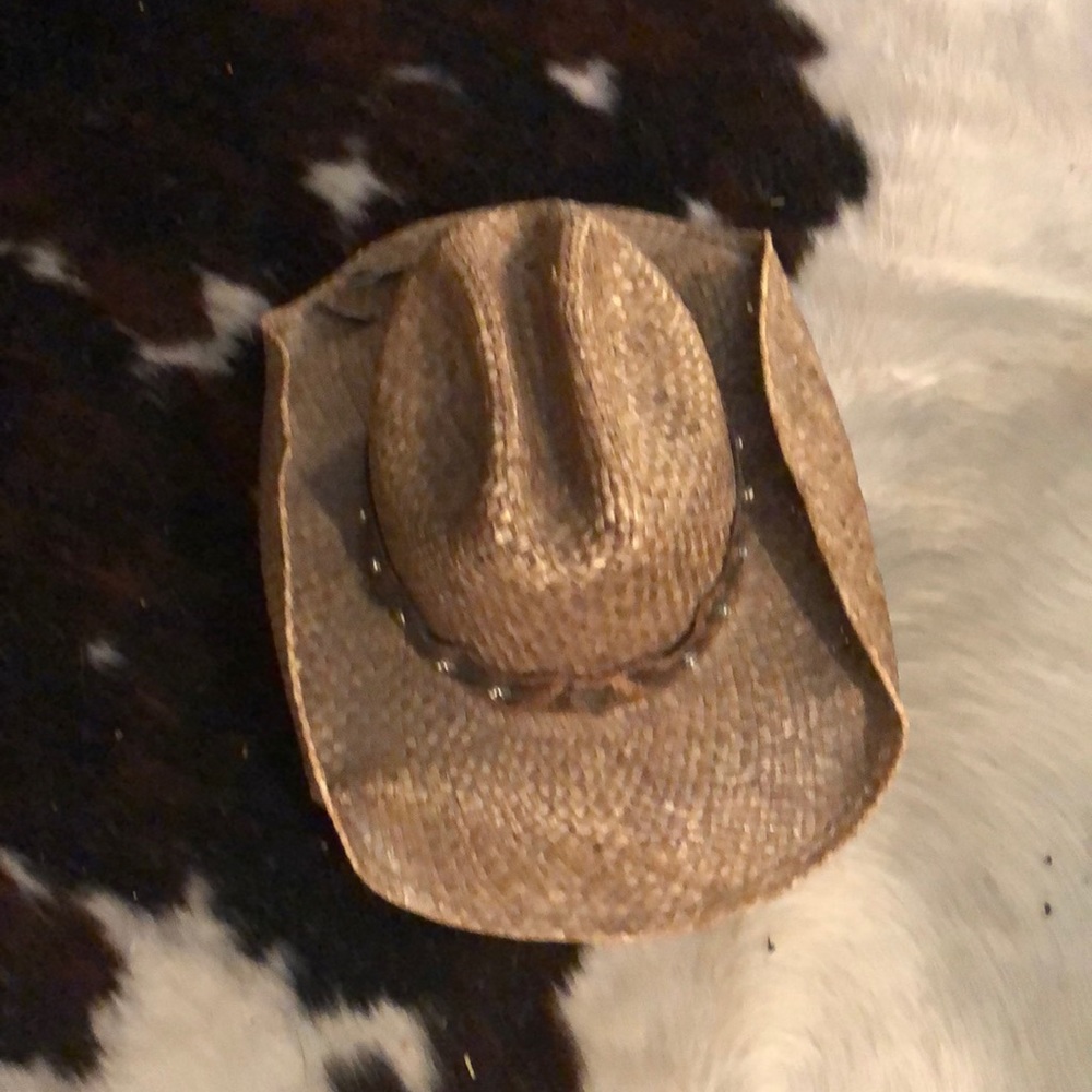 Bullhide Cowboy Hat w/leather band Size M (unisex)